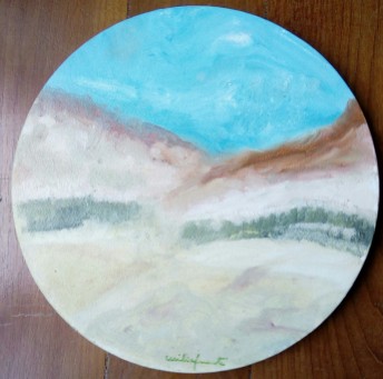 Serra com cores da praia (diâmetro 40cm) - Vendido